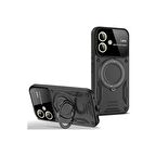 Samsung Galaxy A05 Kılıf Joy Lens Korumalı Standlı Şık Tasarım Kapak + Ekran Koruma