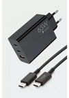 Samsung Galaxy S20 Ultra Uyumlu 65W USB + Pd + Pd Girişli Fast Type-C Şarj Aleti Sg88