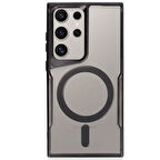 Samsung Galaxy S23 Ultra Kılıf Boyi Magsafe Silikon Kapak + Ekran Koruma + Kablo Koruma