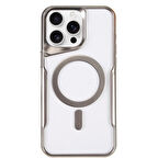 Apple İphone 15 Pro Max Kılıf Boyi Magsafe Silikon Kapak + Ekran Koruma + Kablo Koruma