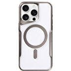 Apple İphone 15 Pro Max Kılıf Boyi Magsafe Silikon Kapak + Ekran Koruma + Kablo Koruma