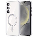 Samsung Galaxy S24 Kılıf Kross Magneticsafe Kapak + Ekran koruma + Kablo Koruma 