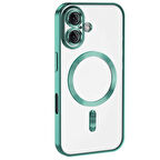 Apple İphone 16 Kılıf Kross Magneticsafe Kapak + Ekran koruma + Kablo Koruma 