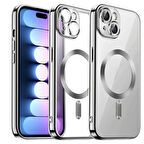 Apple İphone 15 Kılıf Kross Magneticsafe Kapak + Ekran koruma + Kablo Koruma 