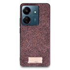 Xiaomi Poco C65 Kılıf Bright Zarif Boncuk İşlemeli Tasarım Simli Kapak