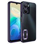 Vivo Y16 Kılıf Kamera Korumalı Logo Gösteren Omega Kapak