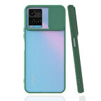 Vivo Y21S Kılıf Lensi Kamera Korumalı Sürgülü Silikon Kapak