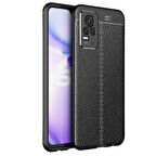 Vivo V21E Kılıf Niss Deri Görünümlü Silikon Kapak