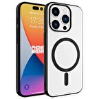 Apple iPhone 15 Pro Kılıf Wireless Şarj Özellikli Pixel Magsafe Kapak