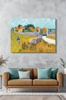 Tablo Yatay Kanvas Tekli Salon Mutfak Yatak Odası Ofis Vincent Van Gogh - Çiftlik Evi