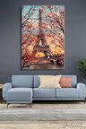 Dikey Kanvas Duvar Tablosu Tekli Salon Mutfak Yatak Odası Ofis Eyfel Kulesi Eiffel Tower Paris