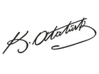 Atatürk İmzası Sticker 30 x 9 cm