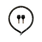 Motorsiklet Kilidi Anahtarlı Körüklü Siyah ( Boy : 120cm-çap : 22mm )