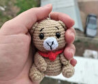 Amigurumi örme ayıcık anahtarlık aksesuar hediyelik 