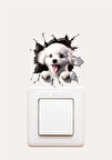 Sevimli Köpek Çocuk Odası Priz Sticker