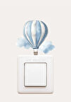 Mavi Balon Çocuk Odası Priz Sticker