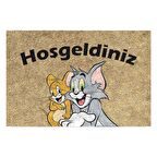 Monnhein Kedi Köpek Komik Tasarımlı Dekoratif Kapı önü Paspas, Dış Mekan/Ev İçi/Banyo/Mutfak/Yatak Odası/Giriş Paspasları