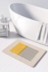 Monnhein  Mikrofiber Banyo Paspası, Kaymaz Taban, Makinede Yıkanabilir, Banyo Halısı (50x80)