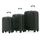 YEFA PP Polipropilen Kırılmaz Kabin & Orta & Büyük Boy 3'lü Valiz Seti