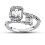 0.51 Ct Baget Pırlanta Yüzük B11