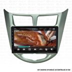 Araç Multimedya Hyundai Accent Blue Android 12 Carplay 4Gb Ram + 64Gb Hdd Navigasyon Ekran MYW