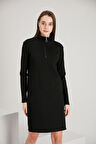 ALEXANDERGARDI DİK YAKA FERMUARLI ELBİSE (B21-21500)