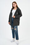 ALEXANDERGARDI KAPÜŞONLU OMUZ DETAYLI UZUN HIRKA (B22-30305)