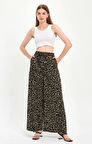 ALEXANDERGARDI BELİ LASTİKLİ DESENLİ PALAZZO PANTOLON (B23-0043)