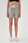 ALEXANDERGARDI Büyük Beden Çizgili Şort