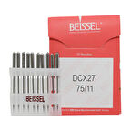 Beissel B27 Sanayi Tipi Overlok Makinesi İğnesi 11/75 Numara SES uçlu 10 Adet (1 Paket)