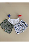 ELMAS Karışık Desen 3lü Erkek Çocuk Boxer Set B-62