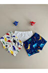 ELMAS Karışık Desen 3lü Erkek Çocuk Boxer Set B-64