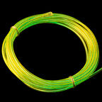 EL Wire Neon İp Led - Floresan Sarı Yeşil (3m) (Chasing) Standart