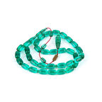 Zar Kehribar (Blok) Beyzi Kesim 8x12mm Tesbih - Su Yeşili