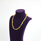 Doğal Damla Kehribar Kolye