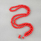 Monomer 99luk Küre Kesim 9mm Namaz Tesbihi Kırmızı