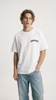 Erkek Beyaz Urban Archives Sırt Baskılı Premium Oversize Tişört Beyaz / XS