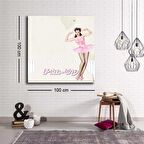 Dekoratif Baskı illüstrasyon Pin Up Kare Kanvas Tablo