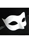 Beyaz Renk Masquerade Kostüm Partisi Venedik Balo Maskesi