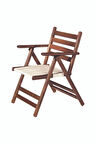 Kahverengi Ahşap Katlanır Sandalye