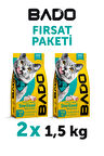 Bado Kısırlaştırılmış Yetişkin Kedi Maması Tavuk Etli 1,5 Kg 2'li