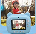 QASUL Anında baskı kamerası, 2,4 inç IPS Ekran, Dahili Hoparlör, USB şarjı, Seyahat Için çocuk kamerası