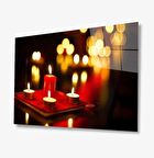 Mum Kandil Cam Tablo 4mm Dayanıklı Temperli Cam