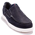 Hammer Jack 10224105BB Snap Lacivert Ortopedik Günlük Erkek Deri Ayakkabı