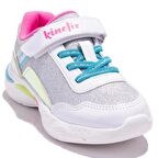Kinetix WannaBB Beyaz Pembe Ortopedik Günlük Kız Çocuk Spor Ayakkabı