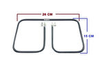 26 x 15 Cm 900 watt Tost Makinesi Rezistansı , 26x15 cm seri Rezistans