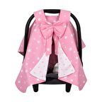 Sevi Bebe Fiyonklu Ana Kucağı Örtüsü Pembe Yıldız