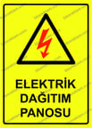 Elektrik Dağıtım Panosu Uyarı Levhası