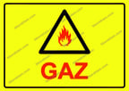 Gaz Uyarı Levhası