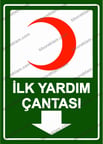 İlk Yardım Çantası Uyarı Levhası